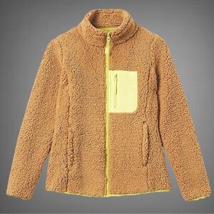 NWT Amazon Essentials Sherpa Long Sleeve Full Zip Fleece Jacket – Various Sizes
